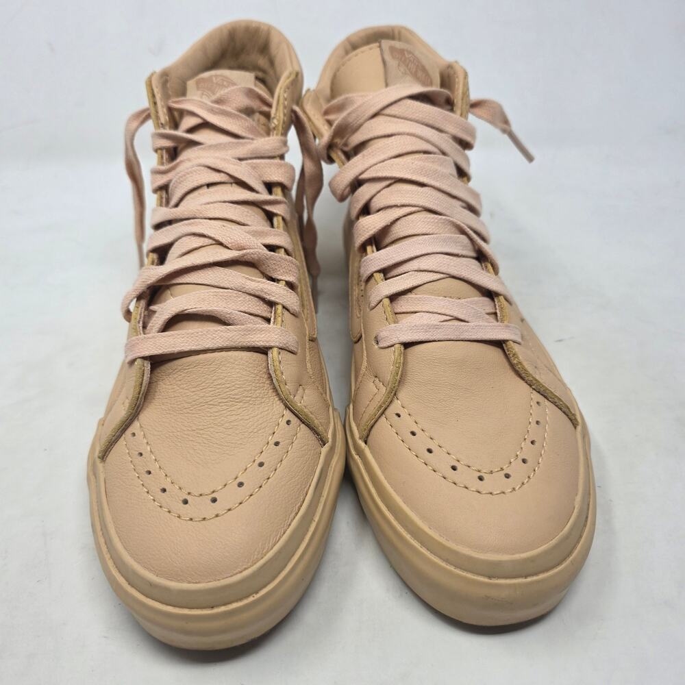 Vans Womens Sk8-Hi Beige Perforated High-Top Sneakers Size 9.5 - Picture 3 of 8